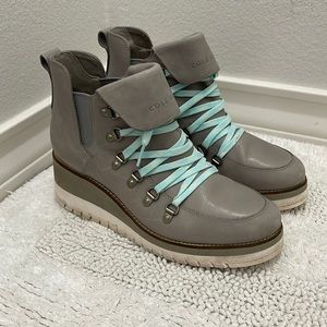 Cole Haan Zerogrand Wedge Hiker Boot Size 9.5 (Eur 40)